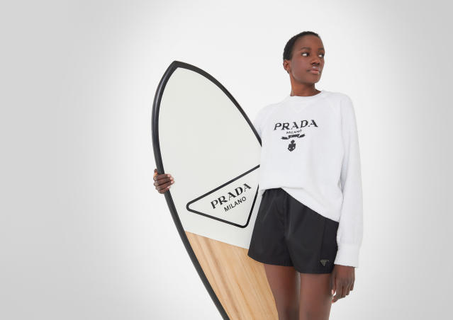 Prada Debuts Outdoor Collection with Beach-Themed Pop-Up in NYC Store -  Prada Coast 2021