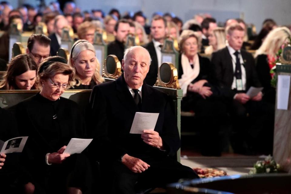 Princess Ingrid Alexandra, Queen Sonja, Crown Princess Mette-Marit and King Harald | LISE ASERUD/NTB SCANPIX/AFP via Getty Images