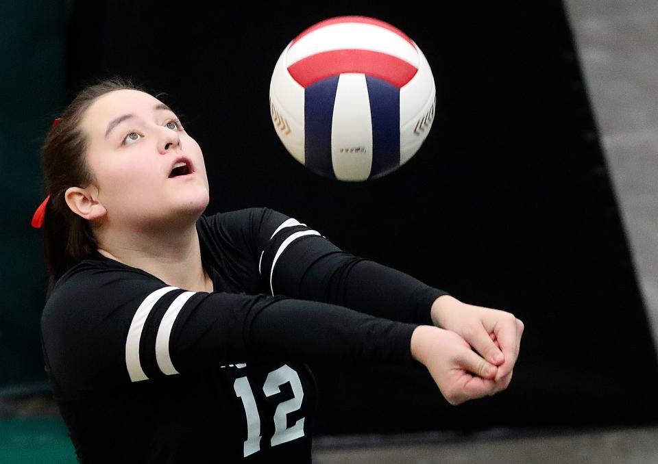 Alta plays Northridge in a 5A volleyball state tournament quarterfinal game at the UCCU Center in Orem on Thursday, Nov. 2, 2023. | Kristin Murphy, Deseret News
