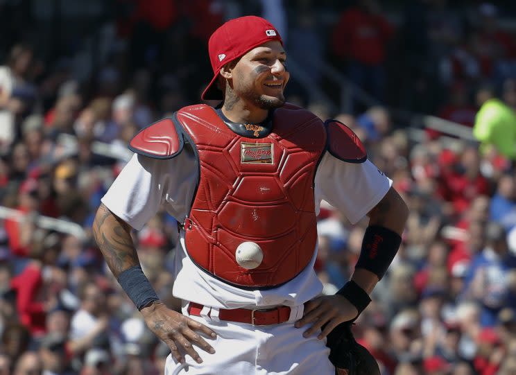Yadier Molina is just as surprised as the rest of us. (AP Photo)