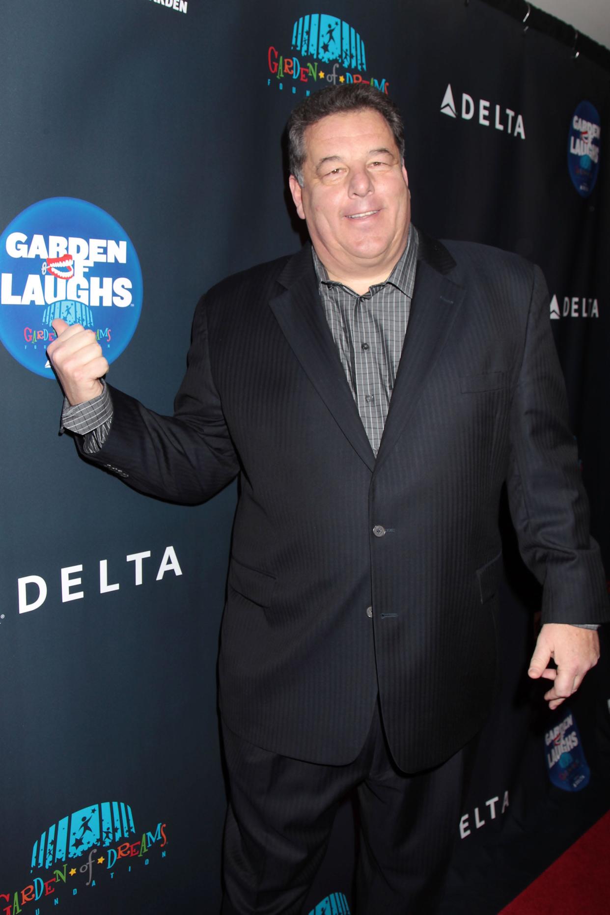 Host Steve Schirripa arrives at the Garden of Laughs Comedy Benefit for The Garden of Dreams Foundation on April 2, 2019. Schirripa will host the Garden of Laughs for the fourth time, on March 27, 2024, at The Theater at Madison Square Garden.