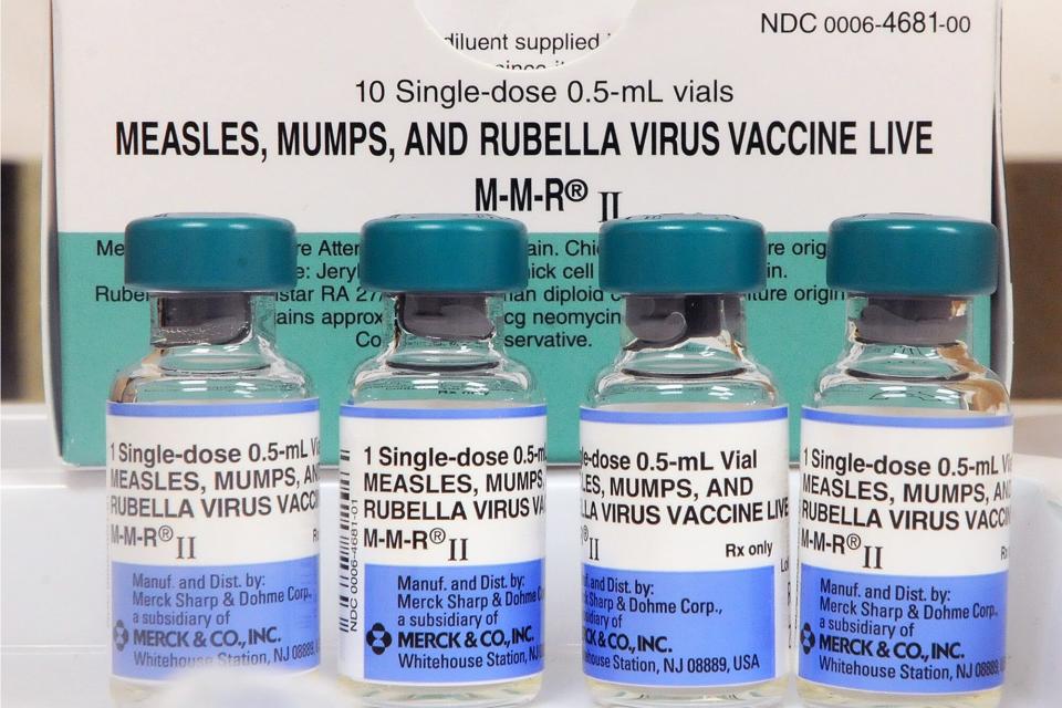 Vials of measles vaccine are seen at the Orange County Health Department on May 6, 2019 in Orlando, Florida. According to the Centers for Disease Control and Prevention, the number of measles cases in the United States as of May 6, 2019 has climbed to 764 in 23 states, with 60 new cases reported in the past week, breaking recent records. (Photo by Paul Hennessy/NurPhoto via Getty Images)