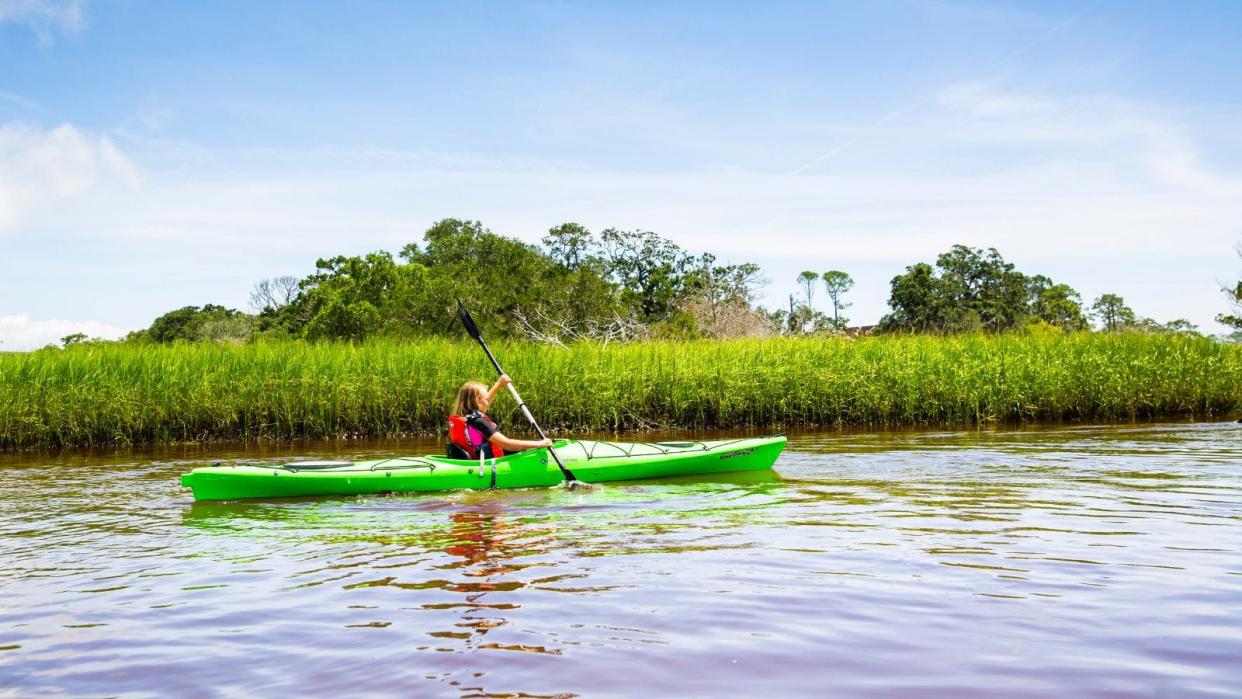 Kayaking is a fun way to explore Georgia’s Golden Isles.