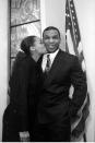 <p>Mike Tyson, then 22, and Robin Givens <a href="http://www.dailymail.co.uk/news/article-2477859/Mike-Tyson-claims-wife-Robin-Givens-ruthless-mother-conspired-make-millions-memoir.html" rel="nofollow noopener" target="_blank" data-ylk="slk:married;elm:context_link;itc:0;sec:content-canvas" class="link ">married</a> in June 1988—just 11 months after they met. Their marriage fell apart shortly after; their divorce was finalized on Valentine's Day in 1989. </p>