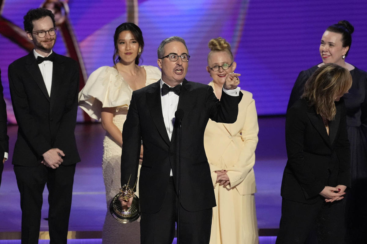 John Oliver cursed out Emmys for cutting eulogy to his dog. What did he say?