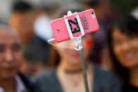 <p>People take pictures of themselves in Tiananmen Square as they celebrate National Day marking the 67th anniversary of the founding of the People’s Republic of China, in Beijing October 1, 2016. (REUTERS/Damir Sagolj) </p>