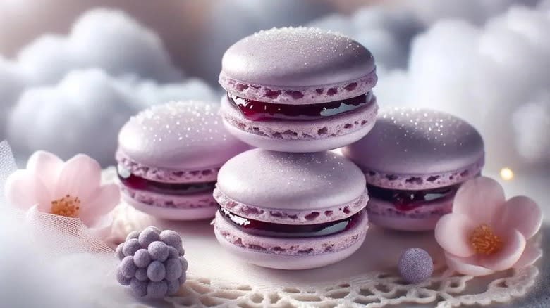 lavender haze macaron