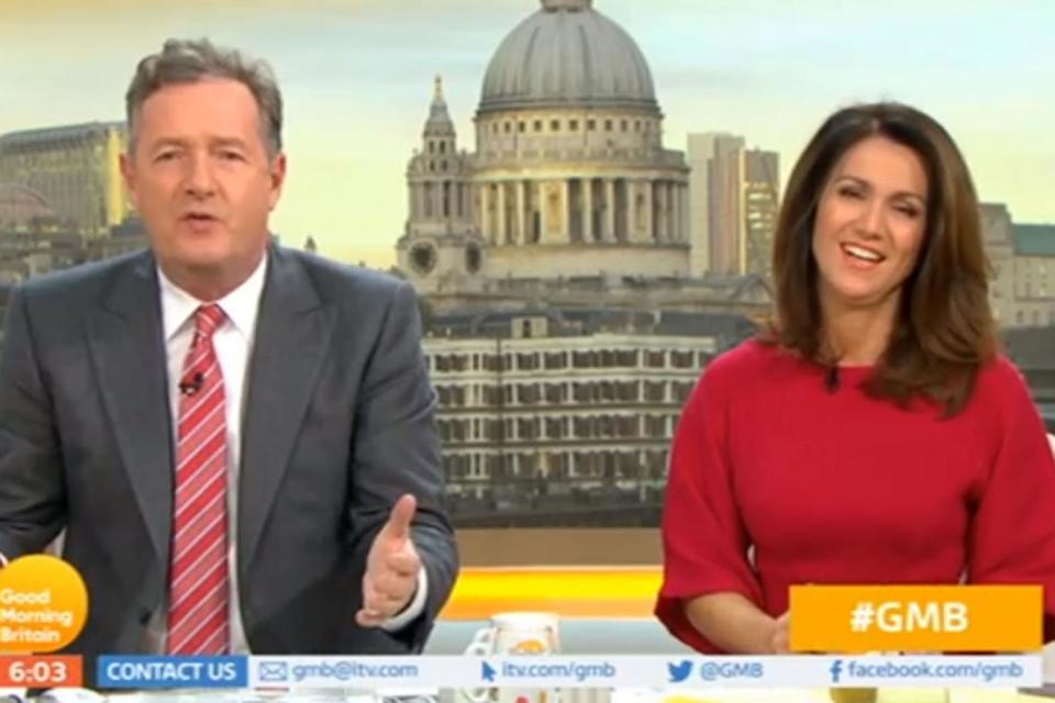 Wishlist: Piers Morgan joked with Kate Garraway about I'm A Celebrity shower scenes (ITV)