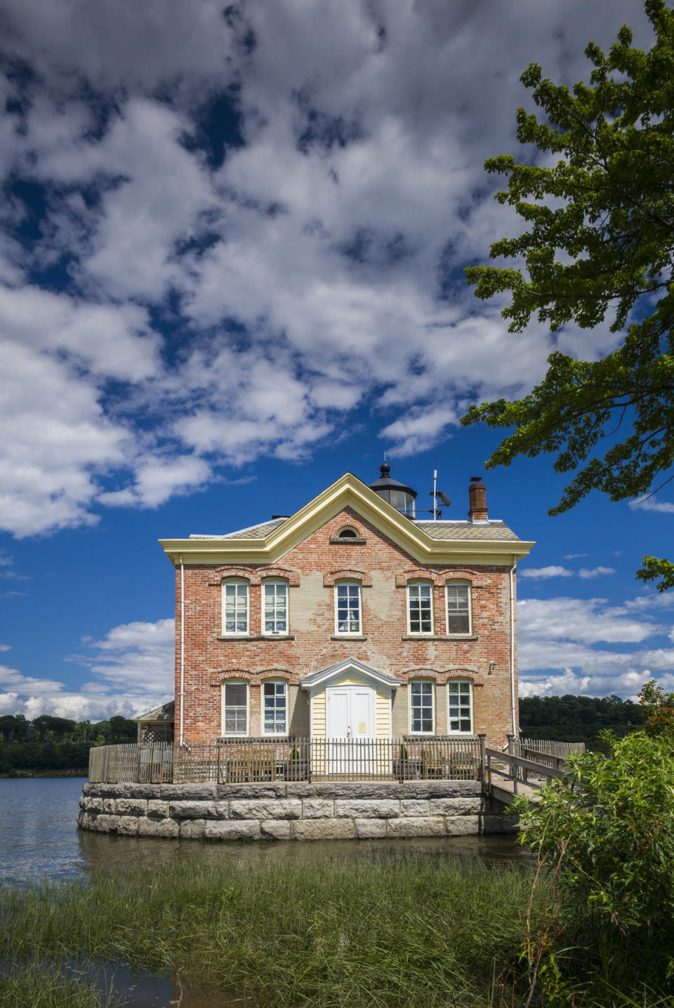 Saugerties lighthouse on the Hudson River.