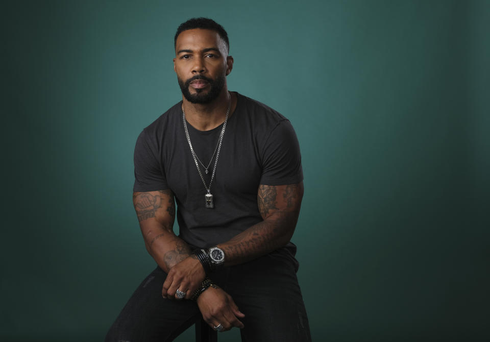 In this Friday, July 26, 2019, photo, Omari Hardwick poses for a portrait during the Television Critics Association Summer Press Tour at the Beverly Hilton in Beverly Hills, Calif. Hardwick appears on “Power,” the Starz series that has turned into a ratings juggernaut and already sparked plans for a spinoffs. The show begins airing its final season on Sunday, Aug. 25. (Photo by Chris Pizzello/Invision/AP)