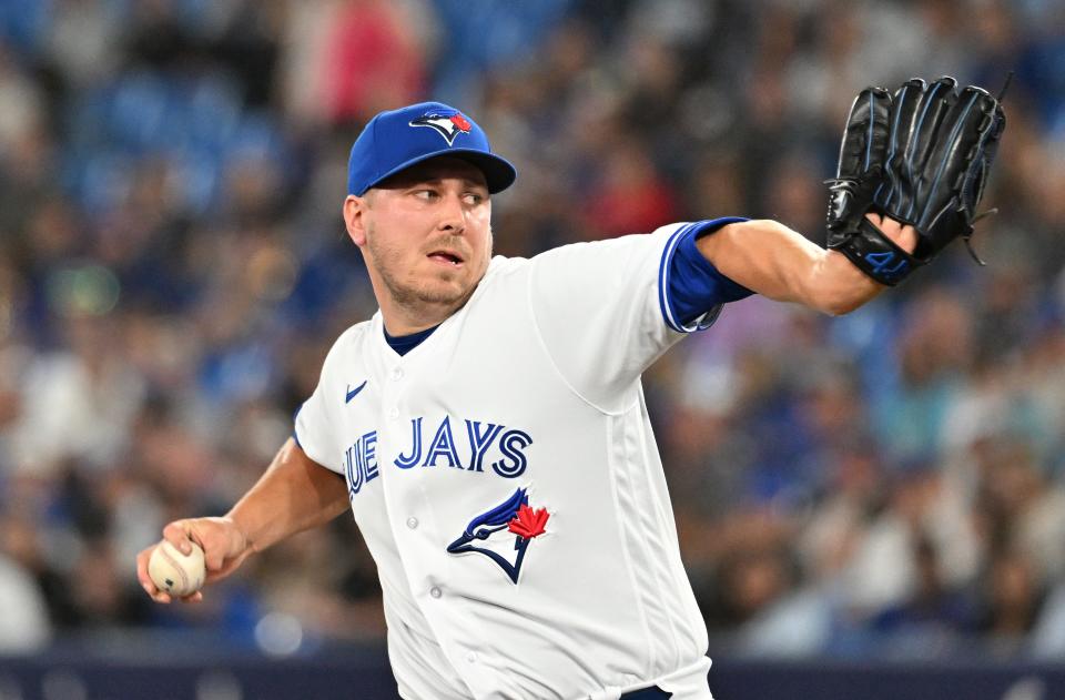 Toronto Blue Jays relief pitcher Erik Swanson