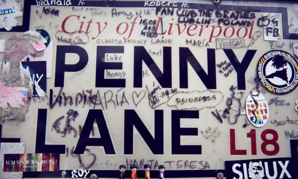 Penny Lane street sign