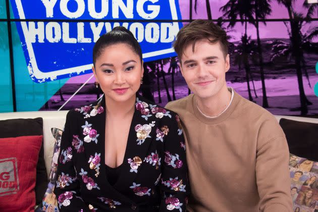 Lana Condor and Anthony De La Torre, shown here in 2020, have been together since meeting at a party in 2015. (Photo: Young Hollywood via Getty Images)
