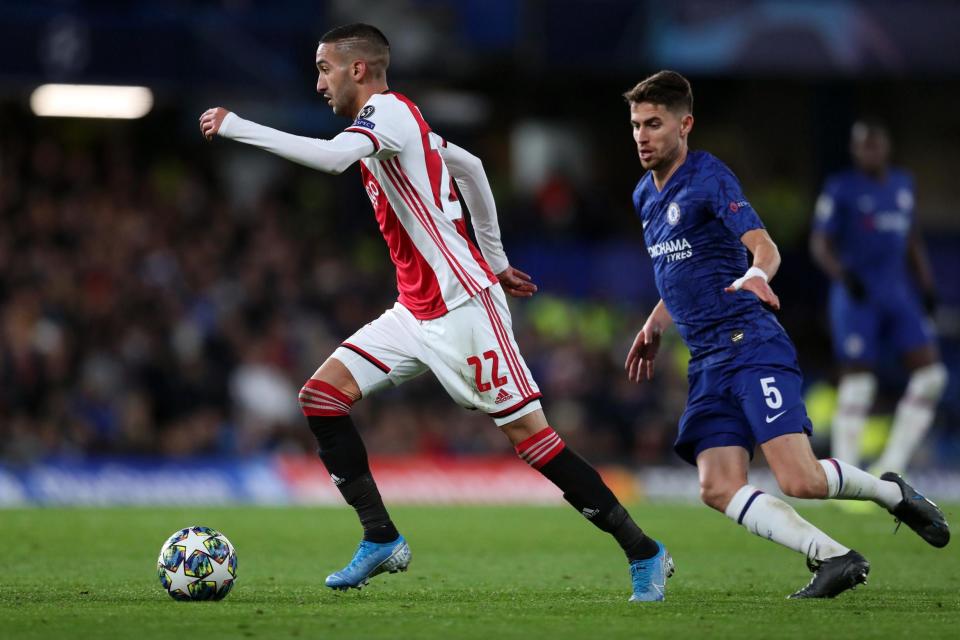Hakim Ziyech will arrive at Stamford Bridge from Ajax in the summer (Getty Images)