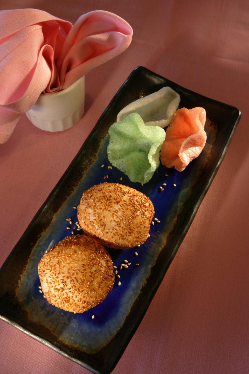 Sweet sesame balls are among the dim sum choices at Silver Crystal.