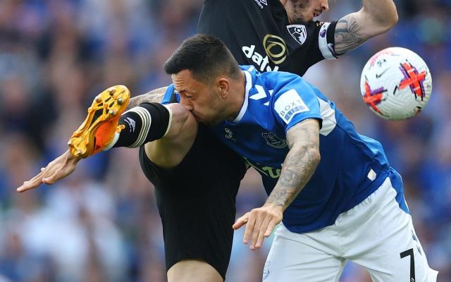 AFC Bournemouth&#39;s Adam Smith in action with Everton&#39;s Dwight McNeil - Reuters