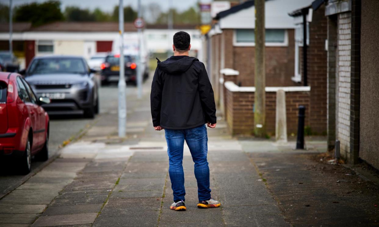 <span>Roozbeh has been living in Liverpool since he reached the UK via a smuggling route.</span><span>Photograph: Mark Waugh/The Guardian</span>