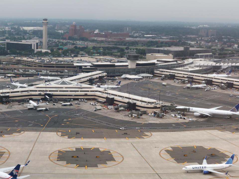 Newark Liberty International Airport on July 13, 2021 in Newark, New Jersey.
