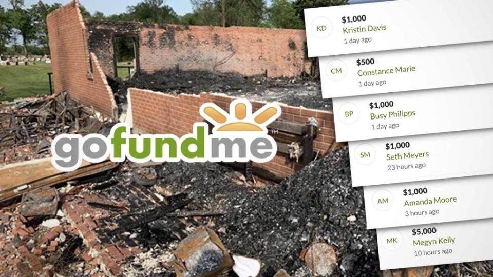 <p>Mandy Moore, Busy Philipps and Megyn Kelly are among the celebrities who are dropping major cash to help three historically black churches in Louisiana rebuild after they were set on fire last month during an alleged hate crime. A GoFundMe Page has been set up for St. Mary Baptist Church, Greater Union Baptist Church and […]</p> <p>The post <a rel="nofollow noopener" href="https://theblast.com/mandy-moore-busy-philipps-megyn-kelly-fire-gofundme-donation/" target="_blank" data-ylk="slk:Mandy Moore, Busy Philipps & Megyn Kelly Come Through With Huge Donations for Louisiana Churches Destroyed by Arson;elm:context_link;itc:0;sec:content-canvas" class="link ">Mandy Moore, Busy Philipps & Megyn Kelly Come Through With Huge Donations for Louisiana Churches Destroyed by Arson</a> appeared first on <a rel="nofollow noopener" href="https://theblast.com" target="_blank" data-ylk="slk:The Blast;elm:context_link;itc:0;sec:content-canvas" class="link ">The Blast</a>.</p>