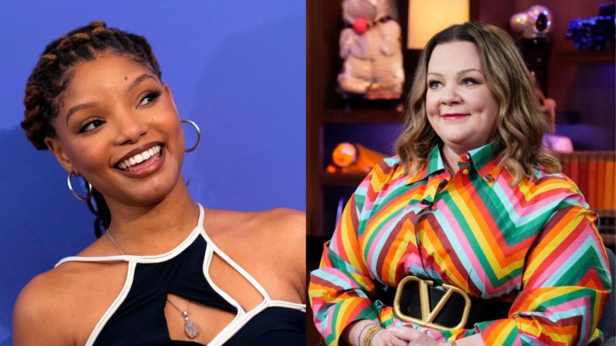 The Little Mermaid Star Melissa Mccarthy Gets Emotional Talking About Halle Baileys Singing 