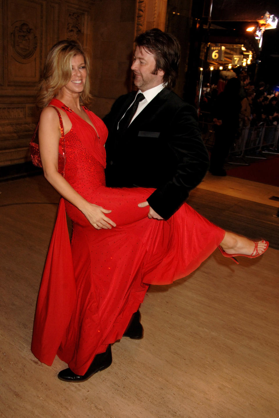 LONDON - OCTOBER 31:  (EMBARGOED FOR PUBLICATION IN UK TABLOID NEWSPAPERS UNTIL 48 HOURS AFTER CREATE DATE AND TIME)  Kate Garraway and her husband Derek Draper arrive at the National Television Awards 2007, at the Royal Albert Hall on October 31, 2007 in London, England.  (Photo by Dave M. Benett/Getty Images)