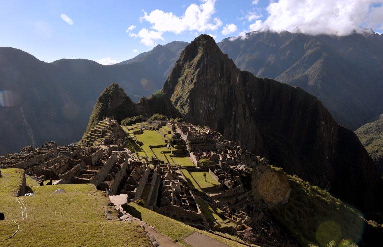 General view of the ruins of the Machu Picchu citadel, 130 km northwest of Cusco, Peru