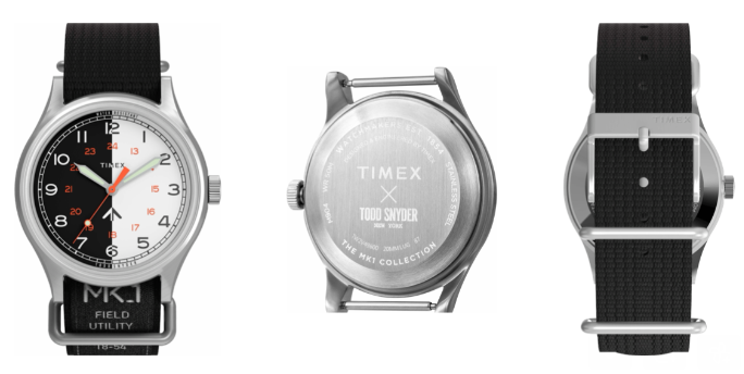 hot watch timex x todd snyder mk1 black and white watch