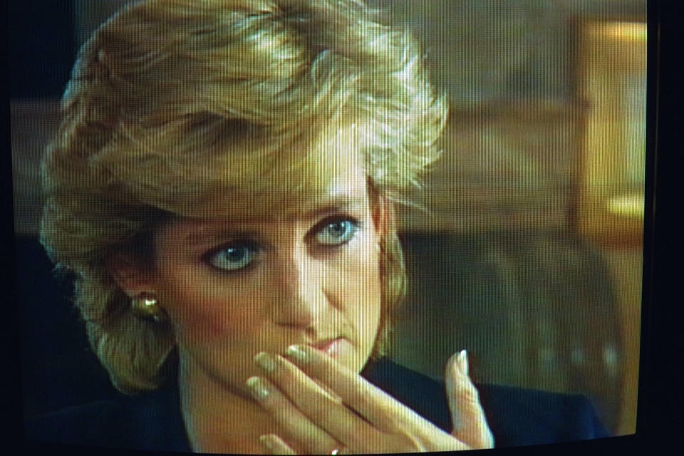 A still taken from Diana’s 1995 interview with the BBC. [Photo: Getty]