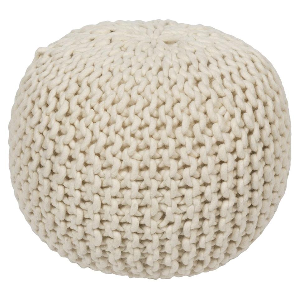 decorative pouf