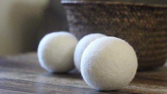 These dryer balls claim to help your clothes dry faster—what's not to love about that!