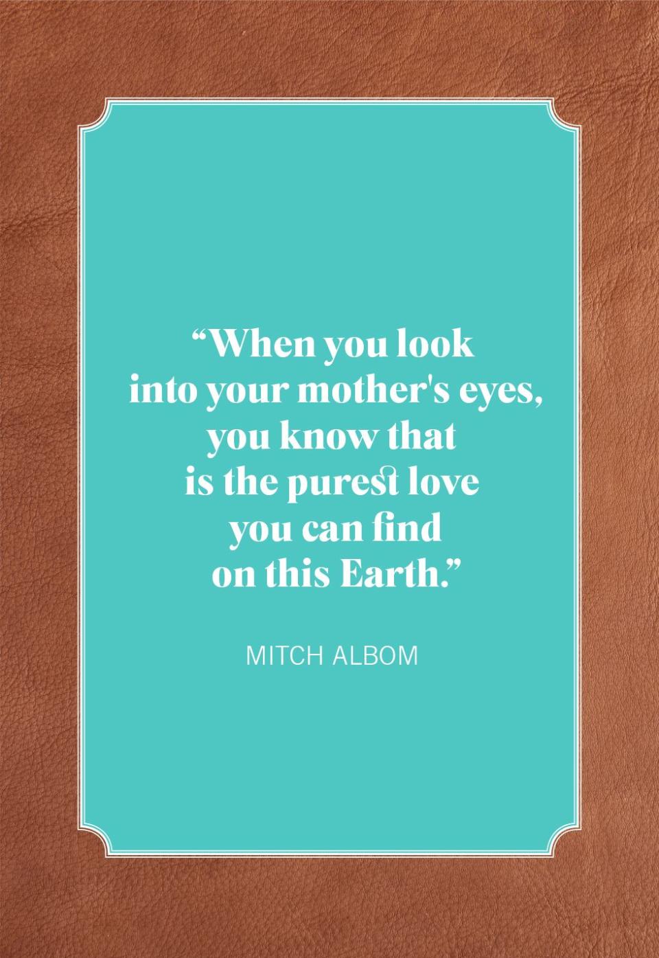 mother son quotes albom