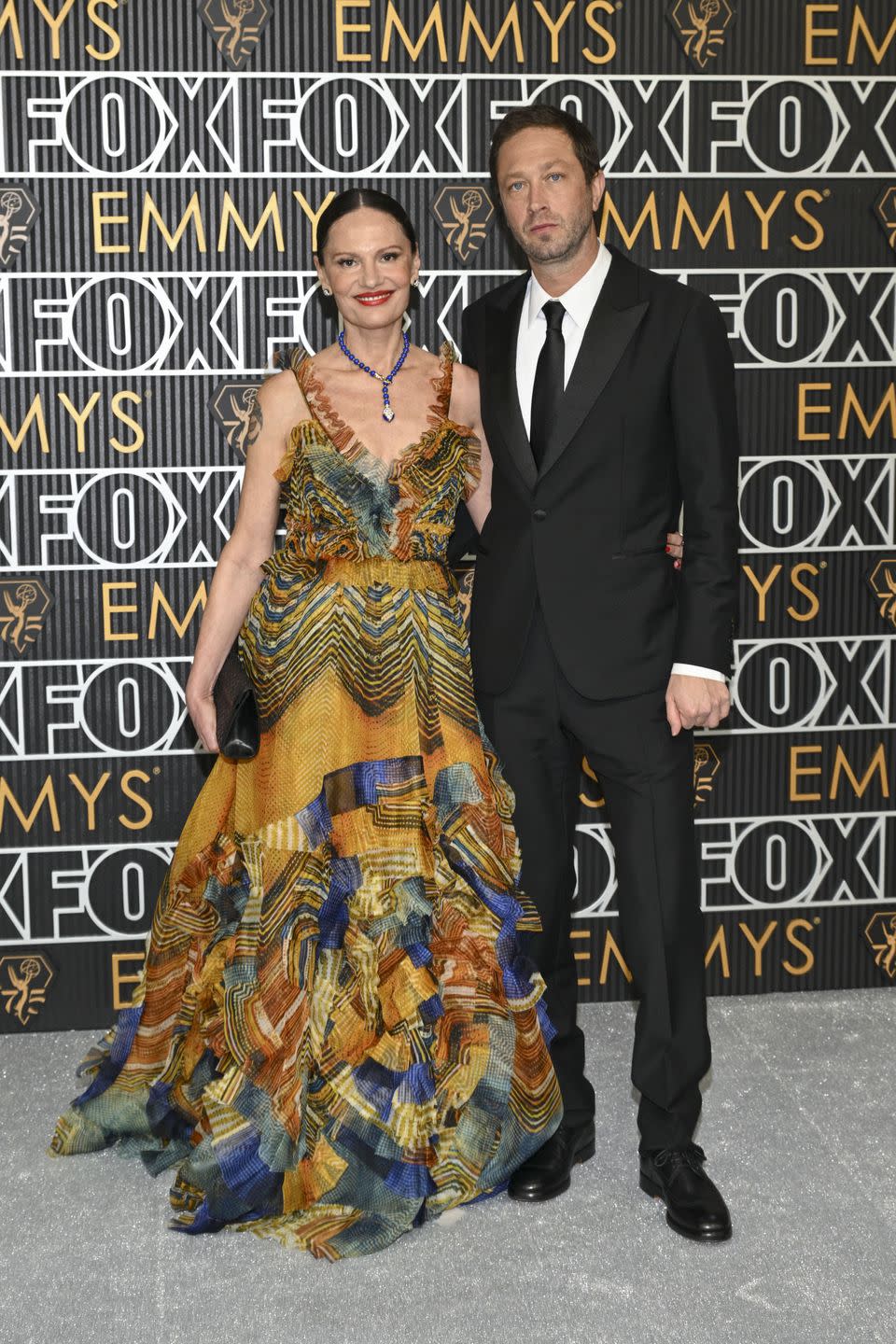 yelena yemchuk and ebon moss bachrach at 75th primetime emmy awards