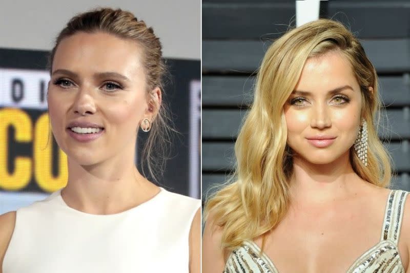 A la izquierda mujer blanca estadounidense (Scarlett Johansson) - a la derecha mujer latina (Ana de Armas) según la percepción oficial en Estados Unidos.