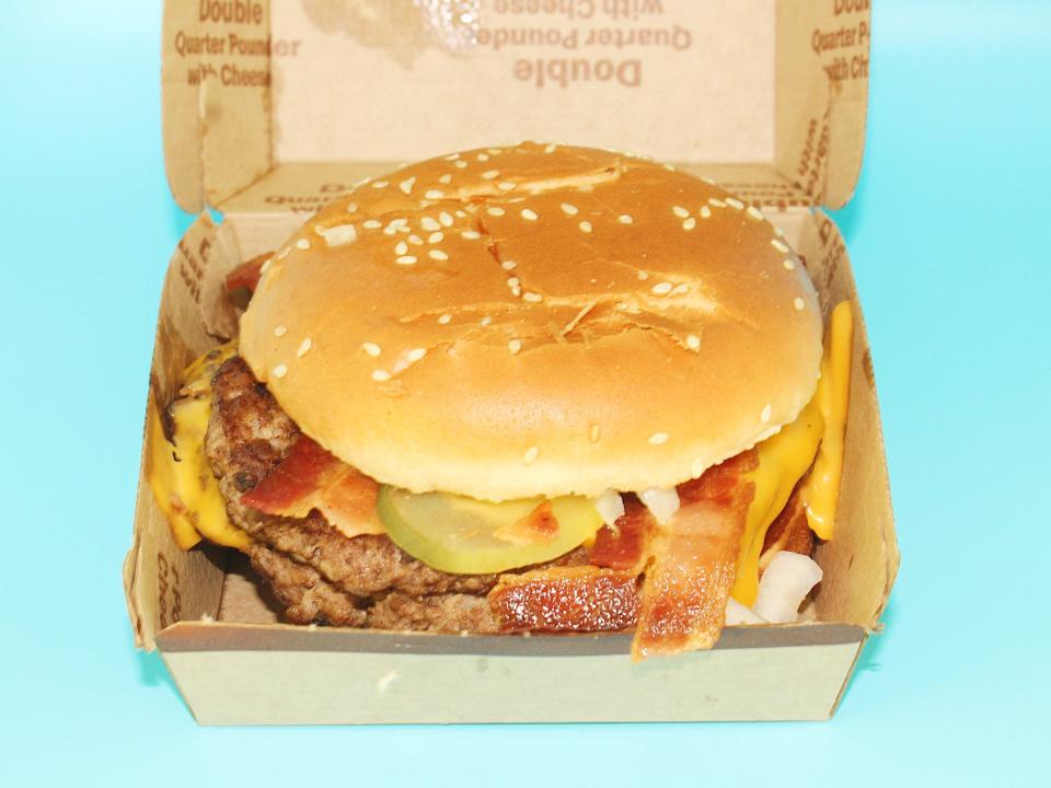 mcdonalds double quarter pounder with cheese and bacon