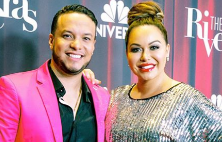 Lorenzo Méndez con Chiquis Rivera  / Cortesía