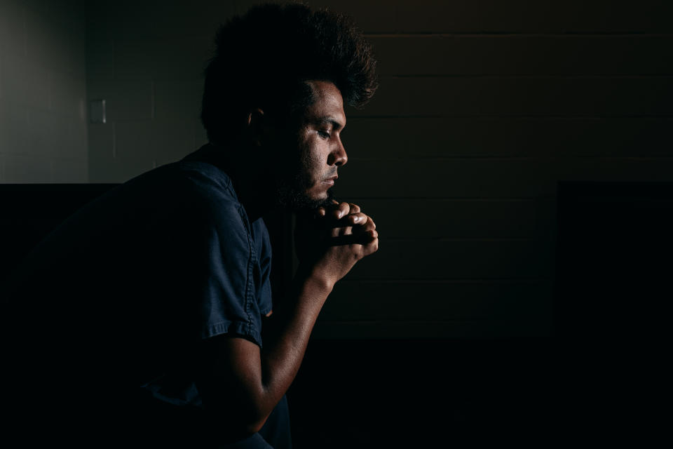 Luis Bautista-Martinez at the LaSalle ICE detention center in Jena, La. (Photo: Bryan Tarnowski for Yahoo News)