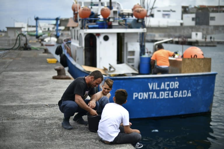 While many children and teenagers help their parents, crowds of youngsters just hang out by the port and on the streets