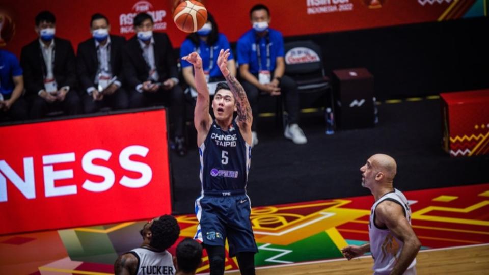 劉錚的外線穩定投射是中華隊最重要的得分手段。（取自fiba.basketball官方網站）