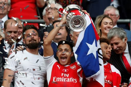 Third time lucky: Alexis Sanchez has already won the FA Cup twice with Arsenal