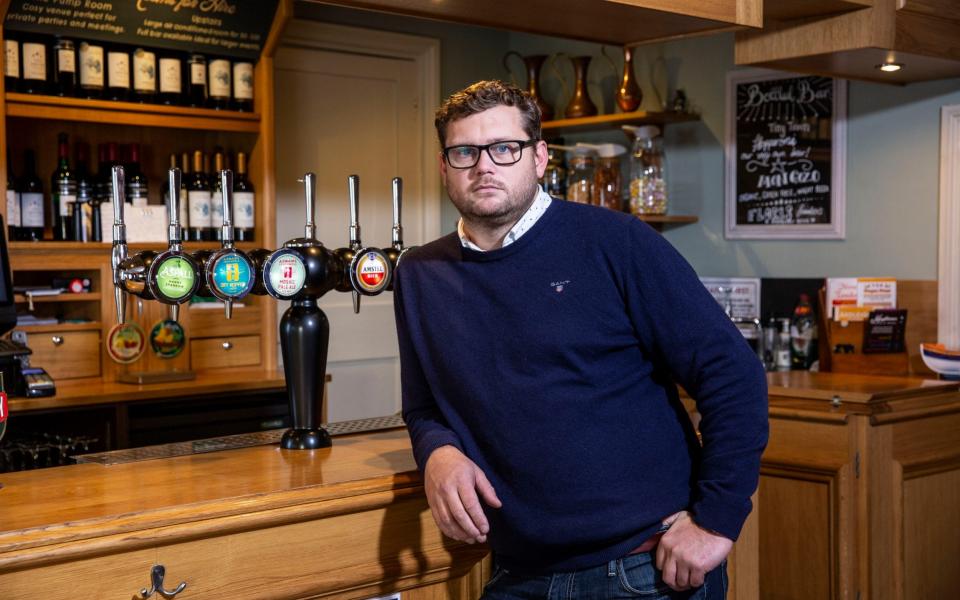 Tom West at his Manningtree pub - Jeff Gilbert