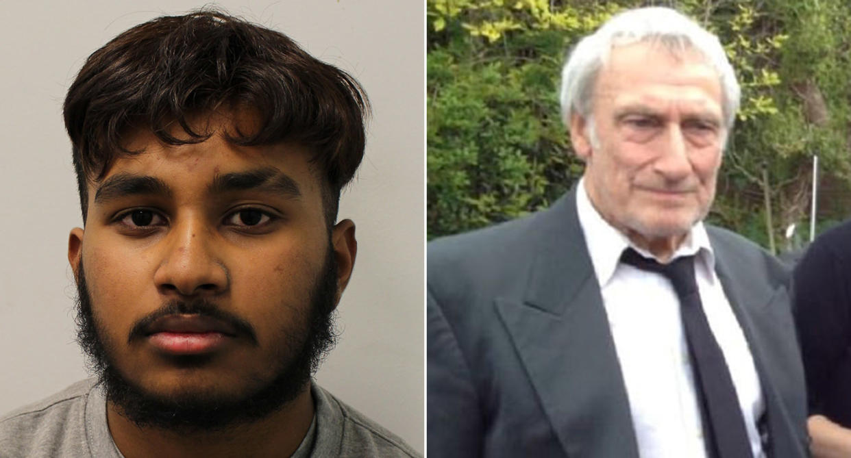 Rexon Rebidelmo, left, has been jailed for five years and three months for killing Charles Burcombe, right. (SWNS)