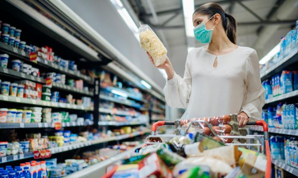 woman in supermarket