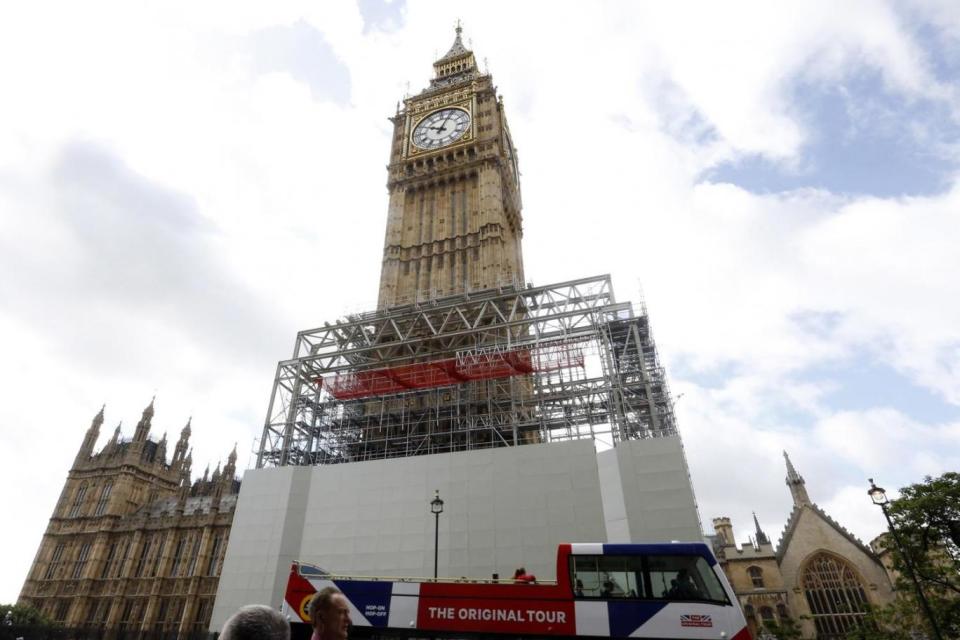 Big Ben was silenced on Monday. (AP Photo/Caroline Spiezio)