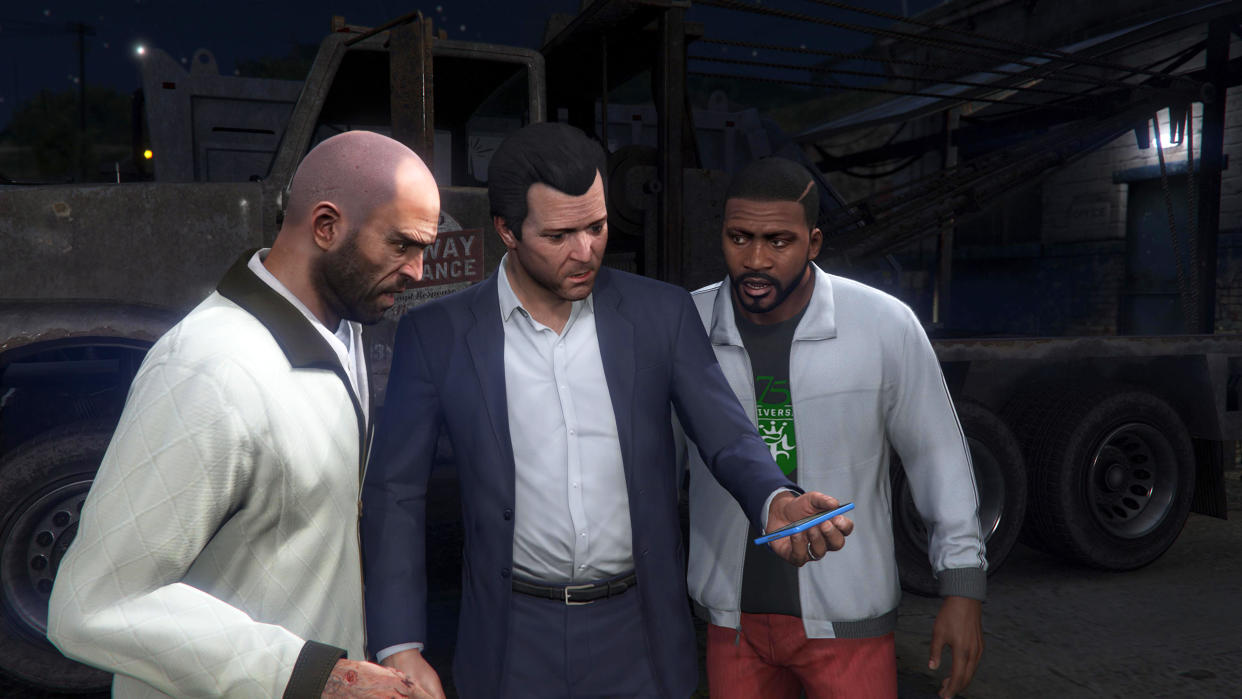  Trevor, Michael, and Franklin in GTA 5. 