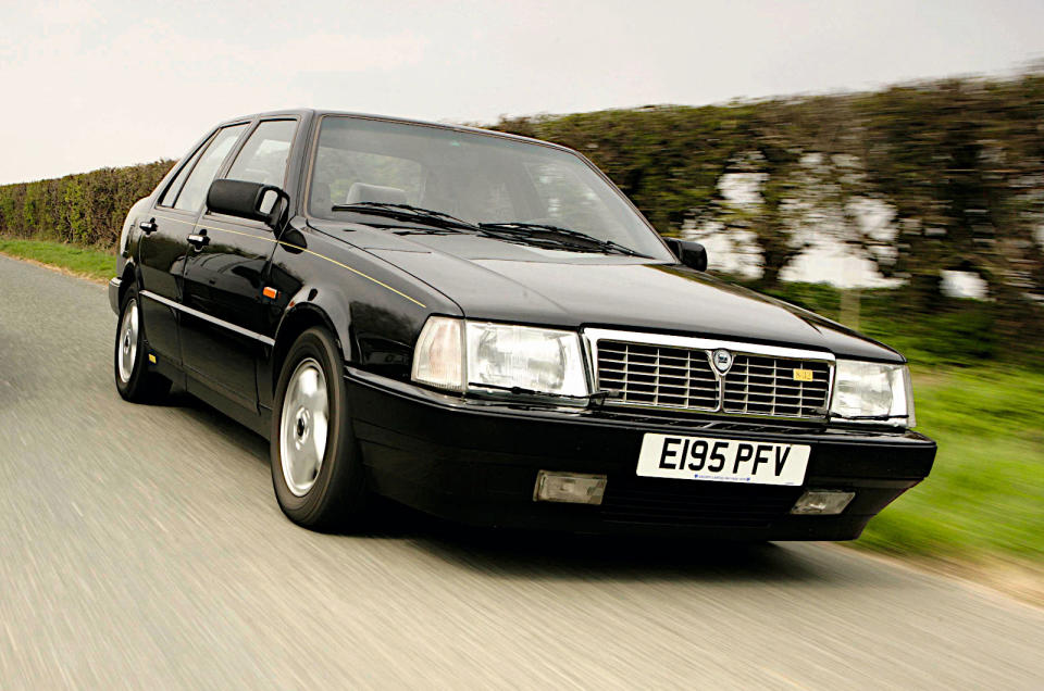 <p>The Thema was a <strong>luxury saloon</strong> based on the same platform also used for the <strong>Alfa Romeo 164</strong>, <strong>Fiat Croma</strong> and <strong>Saab 9000</strong>. Two years after it was launched, Lancia added an outstanding version called the <strong>8.32</strong>, named after the number of cylinders and valves in its engine.</p><p>At <strong>2.9 litres</strong>, this wasn’t quite the largest unit fitted to the Thema, but it was by far the most powerful. Derived from the <strong>Ferrari Dino V8</strong>, it produced <strong>215bhp</strong>, a full <strong>40bhp</strong> more than the <strong>3.0-litre Alfa Romeo V6</strong> which it demoted to second place in the range.</p>