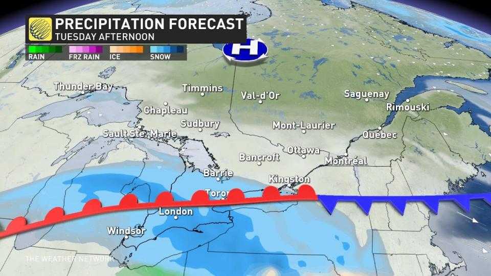 Tuesday precip