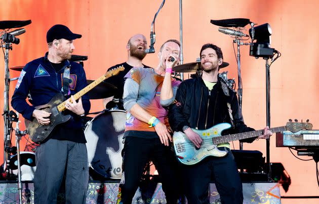 Coldplay en Manchester el mes pasado