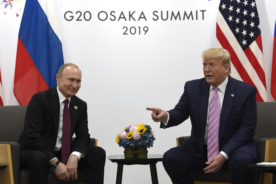 Donald Trump and Vladimir Putin 
