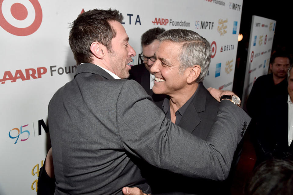 Hugh Jackman est amoureux de... George Clooney