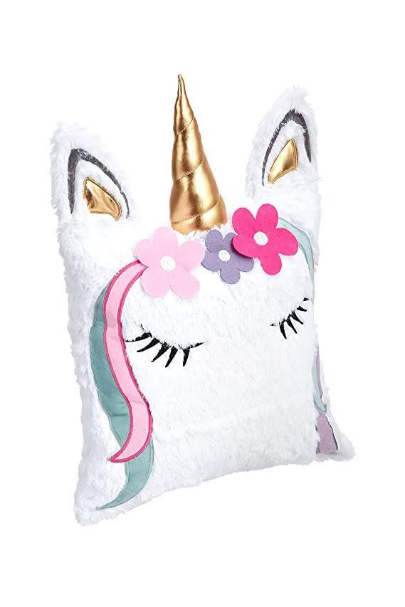 3) Unicorn Kingdom Decorative Pillow